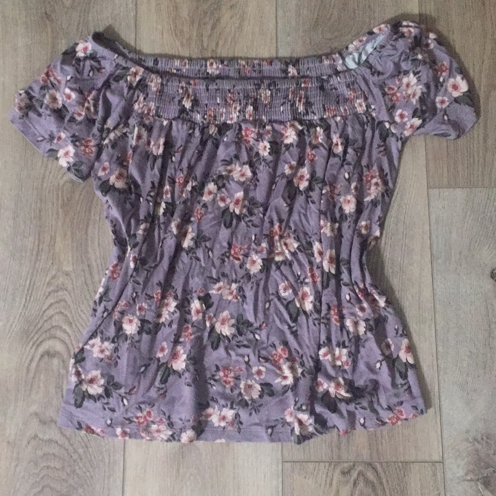 american eagle off the shoulder top